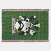 Irish Balfour Coat of Arms Familienwappen Irland Decke (Vorderseite)