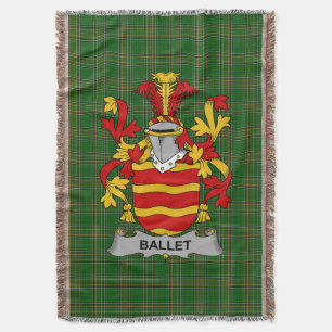 Irish Ballet Coat of Arms Familienwappen Irland Decke