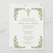 Irish BaptisMary Jesus Kleeblatts Einladung (Vorderseite)