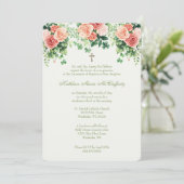 Irish BaptisMary Jesus Kleeblatts Einladung (Stehend Vorderseite)