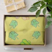 Irish Bär mit Kleeblatt Tissue Paper Seidenpapier (Geschenk)