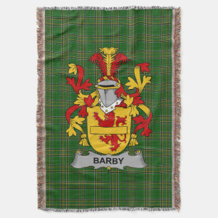 Irish Barby Coat of Arms Familienwappen Irland Decke
