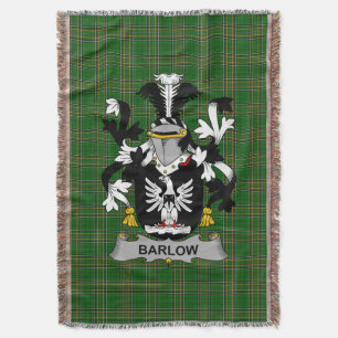 Irish Barlow Coat of Arms Familienwappen Irland Decke