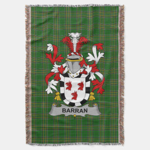 Irish Barran Coat of Arms Familienwappen Irland Decke