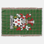 Irish Barran Coat of Arms Familienwappen Irland Decke (Vorderseite)
