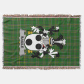 Irish Basile Coat of Arms Familienwappen Irland Decke (Vorderseite)