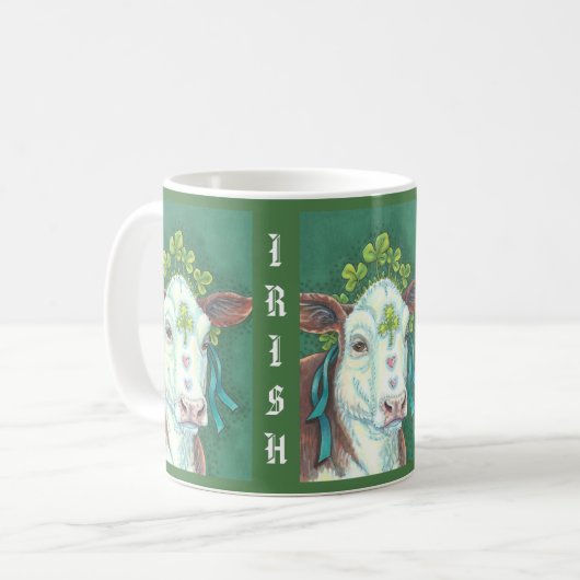 IRISH BAUER ST. PATRICK'S DAY COW TASSE (Vorderseite Links)