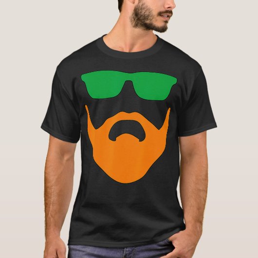 Irish Beard Ireland St Pattys Ginger Redhead Celti T-Shirt (Vorderseite)