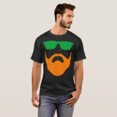 Irish Beard Ireland St Pattys Ginger Redhead Celti T-Shirt (Vorne ganz)