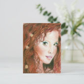 Irish Beauty Postcard Postkarte (Stehend Vorderseite)