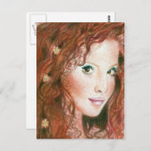 Irish Beauty Postcard Postkarte (Vorne/Hinten)