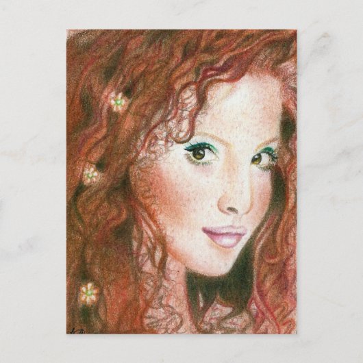 Irish Beauty Postcard Postkarte (Vorderseite)