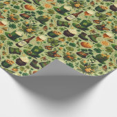 Irish Beer and Pots of Gold Geschenkpapier (Ecke)
