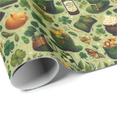 Irish Beer and Pots of Gold Geschenkpapier (Rolleneckpunkt)