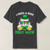 Irish Beer Cat St Patricks Day Drink lustig Pre T-Shirt (Design vorne)