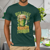 Irish Beer Clover Grunge Funny St Patrick Day Mens T-Shirt