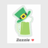 Irish Beer Contour Aufkleber (Blatt)