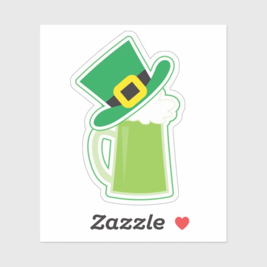 Irish Beer Contour Aufkleber (Blatt)