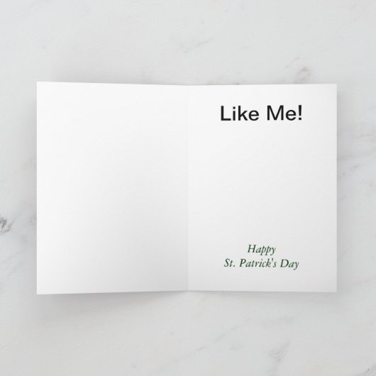 Irish Beer Hugger St. Patrick's Day Grußkarte Karte (Innenseite)