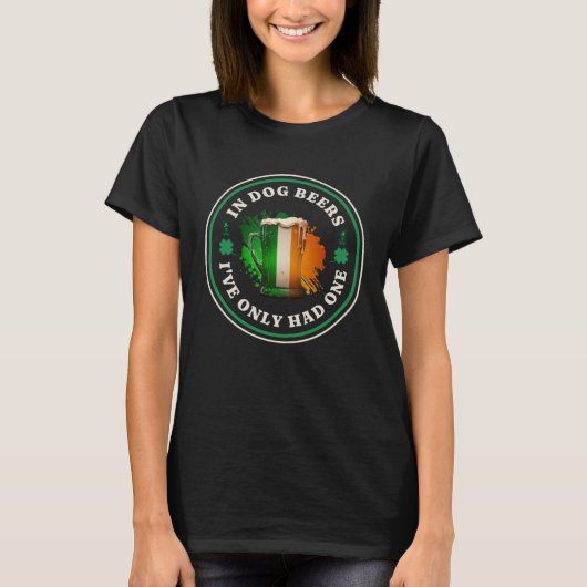 Irish Beer Ireland Flag St Patricks Day Drinking T-Shirt (Vorderseite)