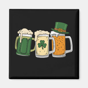 Irish Beer Ireland Flag St Patrick's Day Kleeblatt Magnet