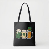 Irish Beer Ireland Flag St Patrick's Day Kleeblatt Tasche (Vorderseite)