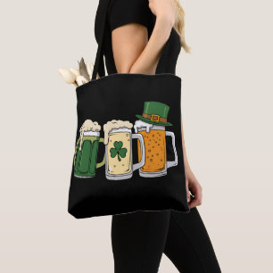 Irish Beer Ireland Flag St Patrick's Day Kleeblatt Tasche