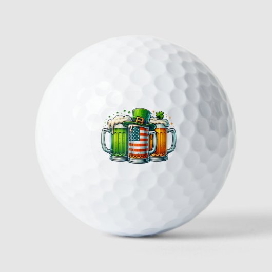 Irish Beer Ireland St Patricks Day Drinking Party Golfball (Vorderseite)