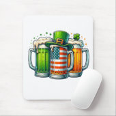 Irish Beer Ireland St Patricks Day Drinking Party Mousepad (Mit Mouse)