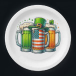 Irish Beer Ireland St Patricks Day Drinking Party Pappteller<br><div class="desc">Irish Beer Ireland St Patricks Day Drinking Party</div>