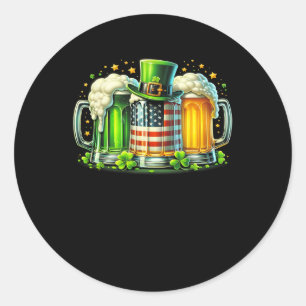 Irish Beer Ireland St Patricks Day Drinks Party Runder Aufkleber
