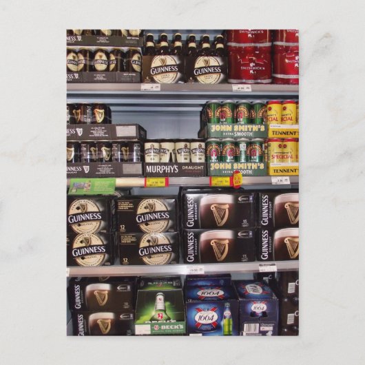 Irish Beer Postcard Postkarte (Vorderseite)