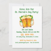 Irish Beer St. Patrick's Day Party Einladung (Vorderseite)
