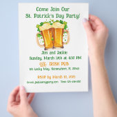 Irish Beer St. Patrick's Day Party Flyer (Hand)