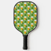 Irish Beer Tasse mit Kleeblatt Clover Pattern Pickleball Schläger (Rückseite)