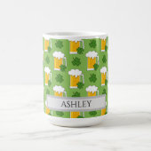 Irish Beer Tasse mit Kleeblatt Clover | Personalis (Mittel)