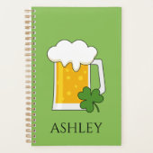 Irish Beer Tasse mit Kleeblatt Clover | Personalis Planer (Vorderseite)