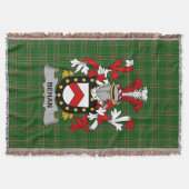 Irish Behan Coat of Arms Familienwappen Irland Decke (Vorderseite)