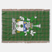 Irish Beirne oder O_Beirne Coat of Arms Family Cre Decke (Vorderseite)