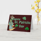 Irish Belly Dancer Karte (Gelbe Blume)