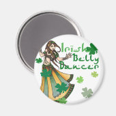 Irish Belly Dancer Magnet (Vorderseite/Rückseite)
