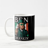 Irish Ben Drankin Beer - St Pattys - Männer und Fr Kaffeetasse (Links)