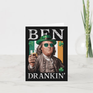Irish Ben Drankin Beer - St Pattys - Männer und Fr Karte