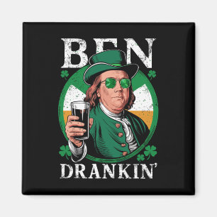Irish Ben Drankin Beer - St Pattys - Männer und Fr Magnet