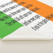 Irish Bessing Sherpa Blanket Sherpadecke (3/4)