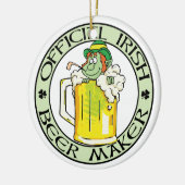 Irish Biermacher Keramikornament (Links)