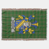Irish Bingham Coat of Arms Familienwappen Irland Decke (Vorderseite)