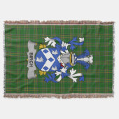 Irish Birch Coat of Arms Familienwappen Irland Decke (Vorderseite)