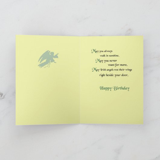 Irish Birthday Blessing Karte (Innenseite)
