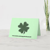 Irish Birthday Card Karte (Rückseite)